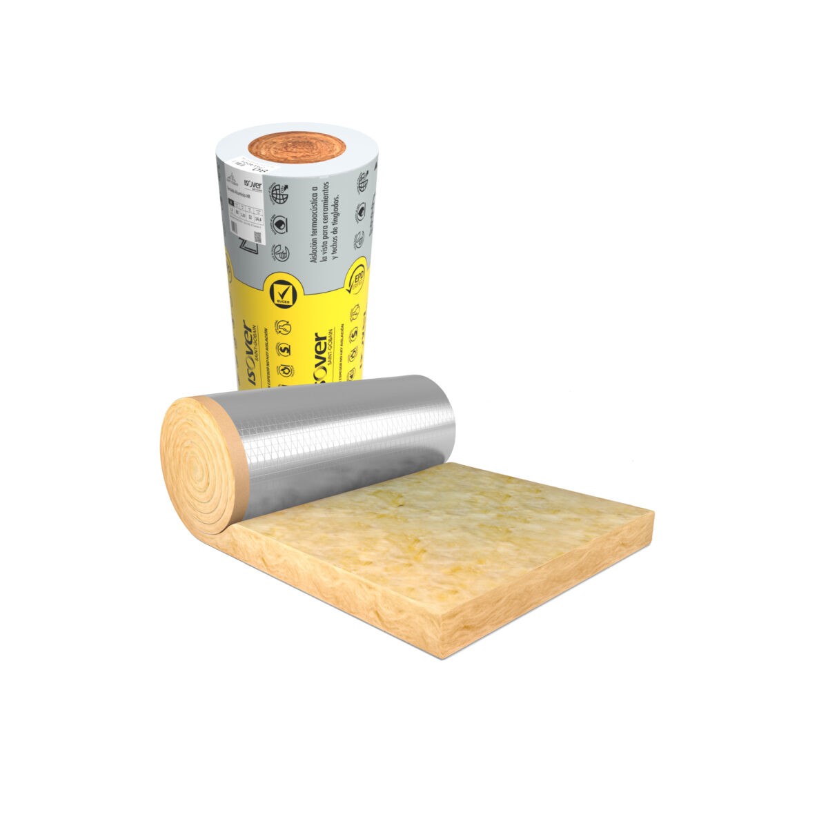 Aislacion Fieltro Tensado Aluminio Isover